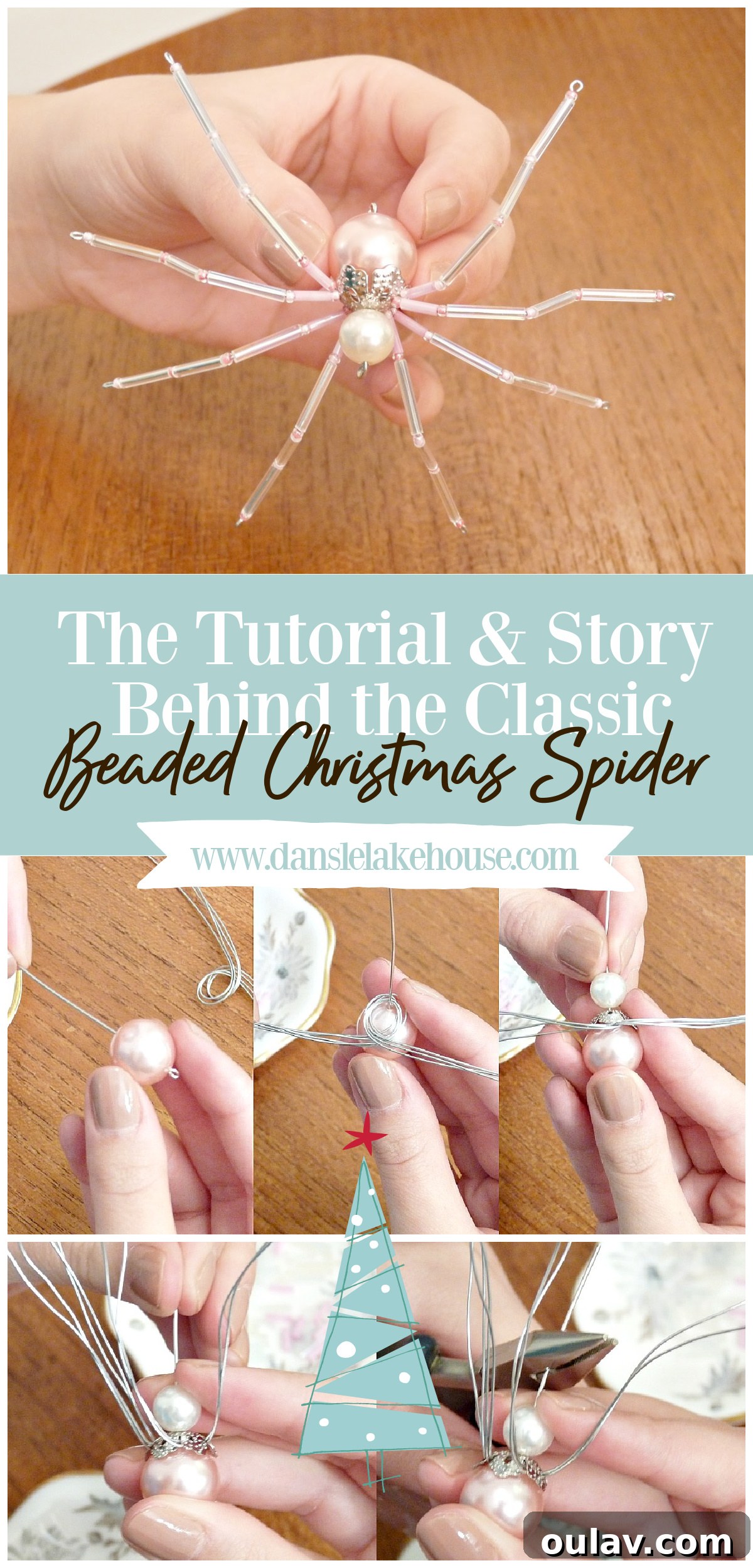 Spin a Be Beaded Christmas Spider for Your Tree 5 How to Make Beaded Christmas Spiders