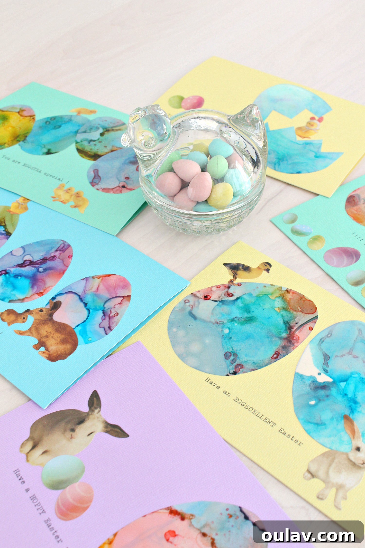 Effortless Alcohol Ink Magic for Easter Cards 14 handmade cards for spring