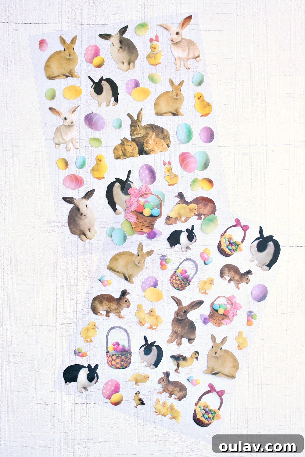 Effortless Alcohol Ink Magic for Easter Cards 6 Easter stickers