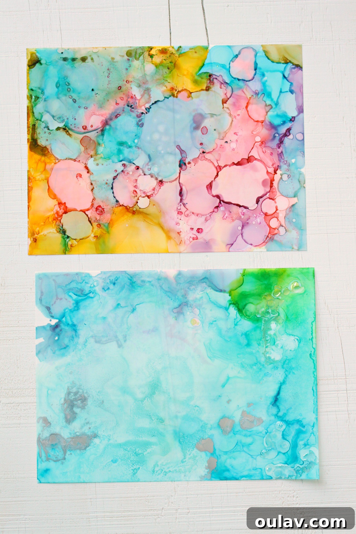 Effortless Alcohol Ink Magic for Easter Cards 7 alcohol ink art