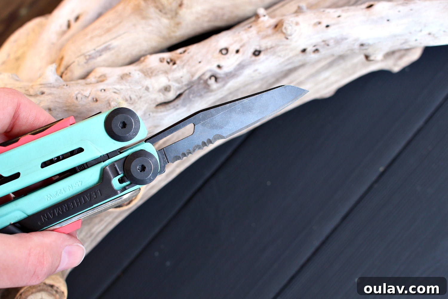 DIY Light Fixture Replacement Made Simple (Sponsored by Leatherman Canada) 15 Using a multi-tool knife for precise marking in home repair and renovation
