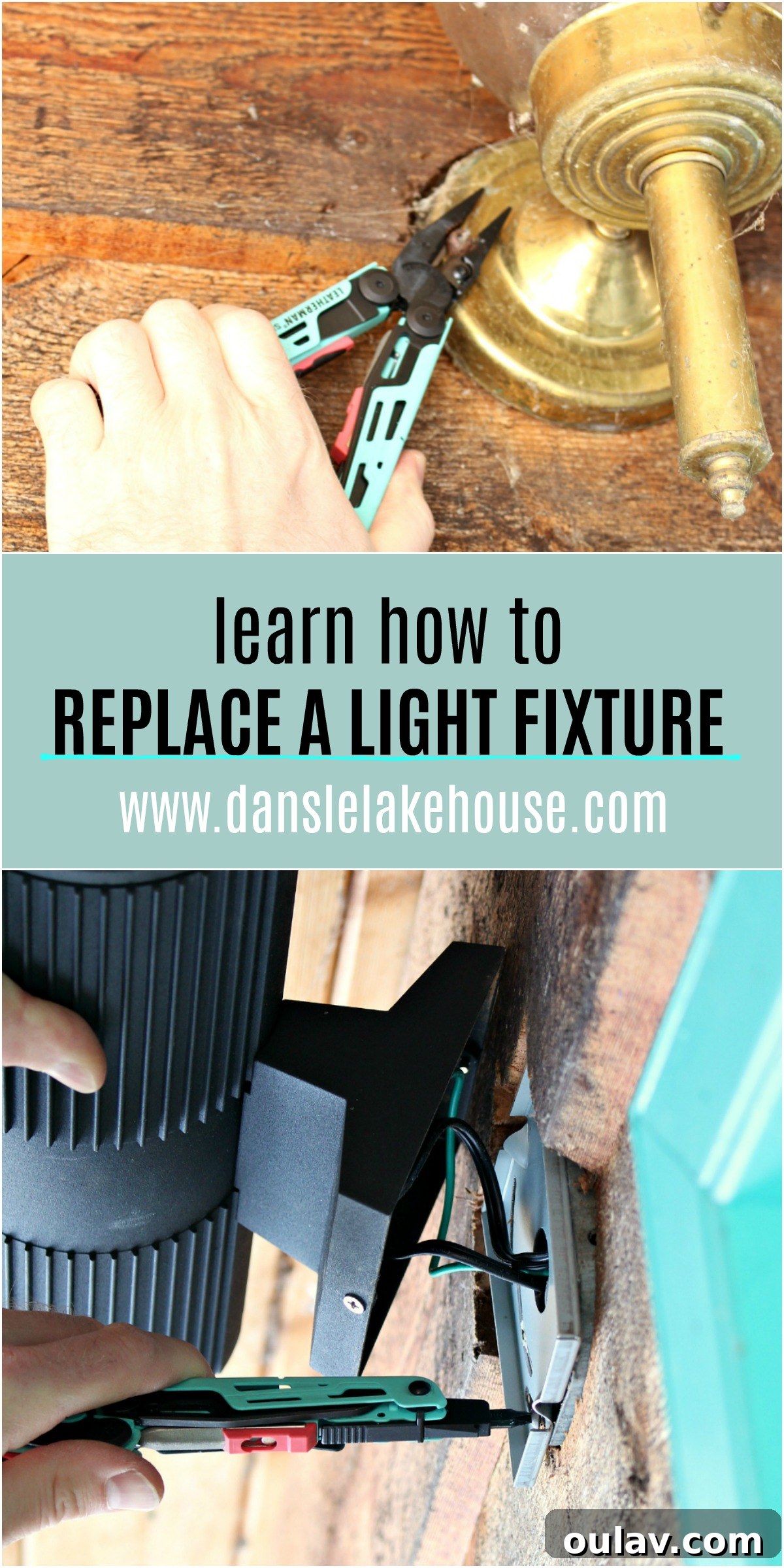 DIY Light Fixture Replacement Made Simple (Sponsored by Leatherman Canada) 4 Learn how to replace an exterior light fixture for a modern home upgrade