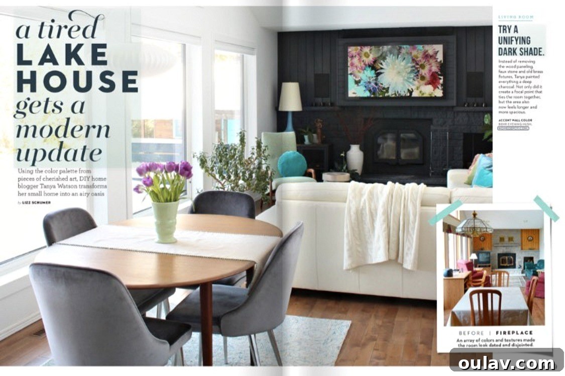 Good Housekeeping Showcases The Lakehouse 3 Interior spread from Good Housekeeping featuring The Lakehouse