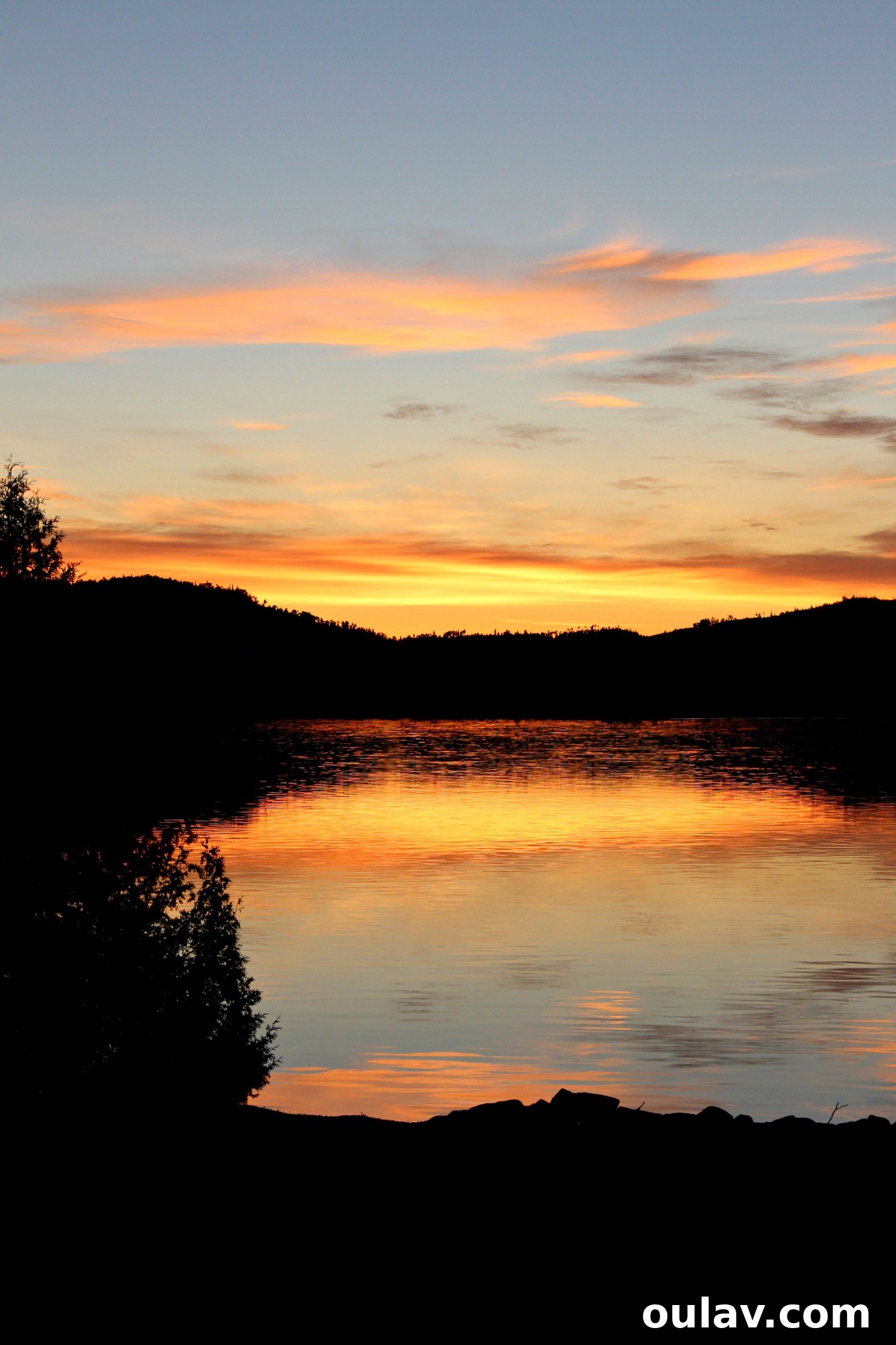 A Summer Dream Inside Our Lake House Oasis 38 Reflected Sunset on Lakehouse Windows