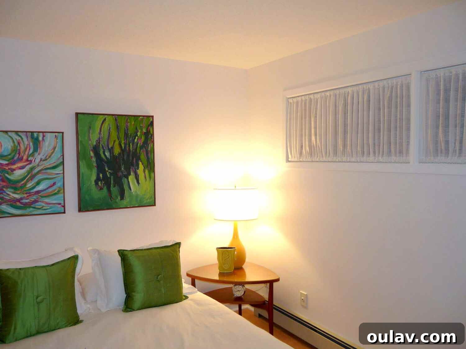 DIY Ruched Curtains: A Stylish Fix for Awkward Windows 8 Interior View of the Finished DIY Ruched Window Treatments