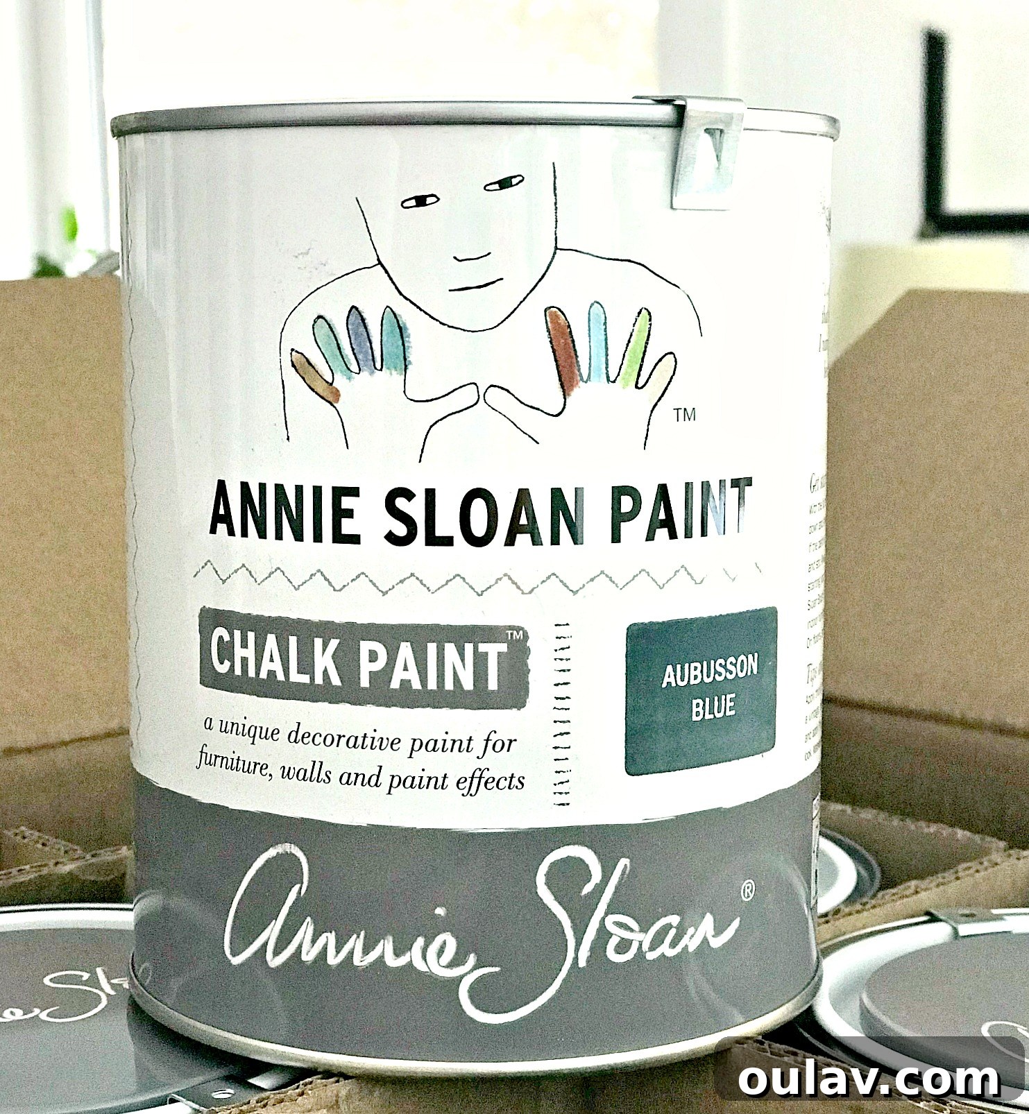 Teal Blue Fireplace Makeover with Chalk Paint