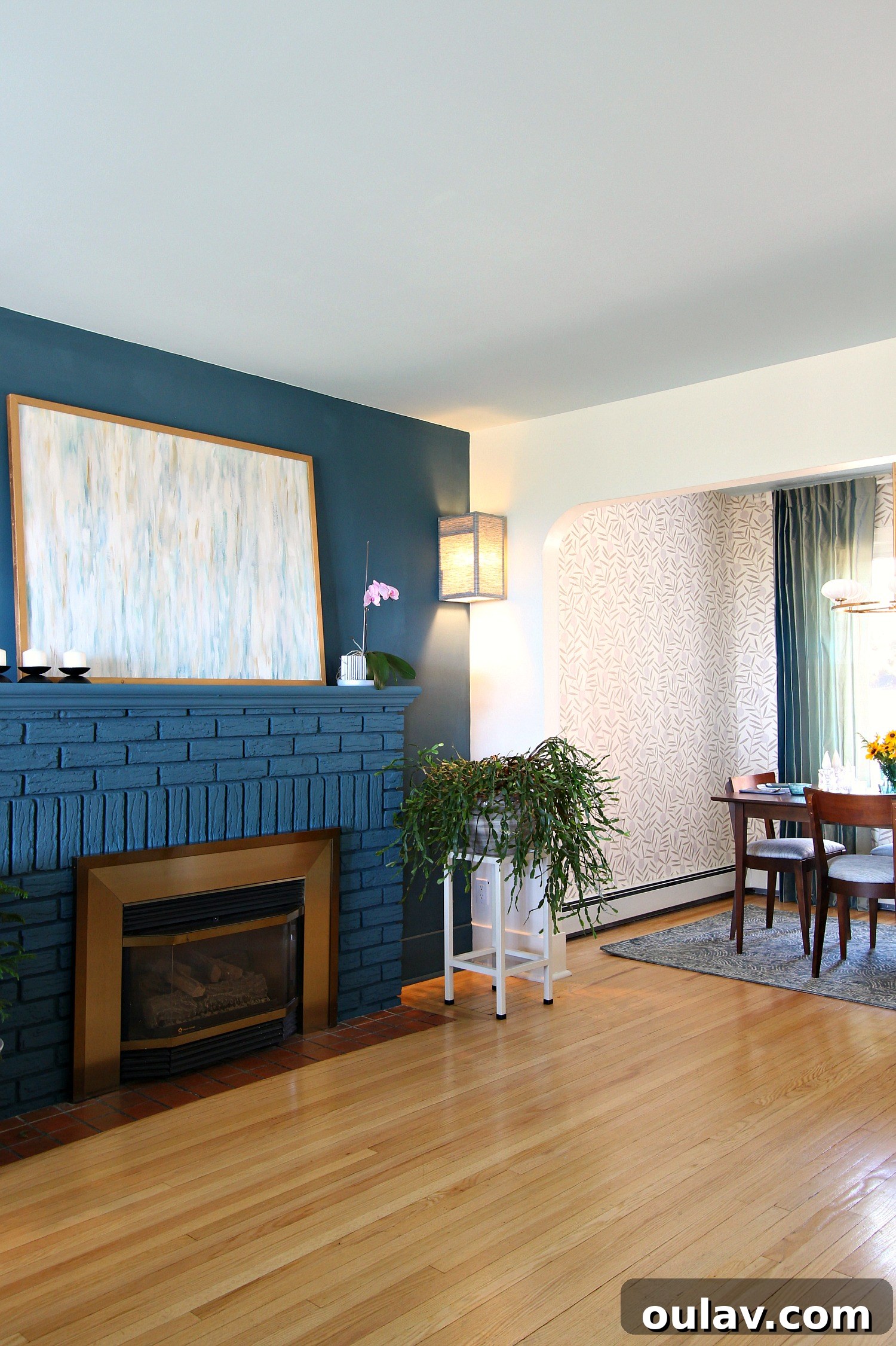 Chalk Paint Fireplace Makeover