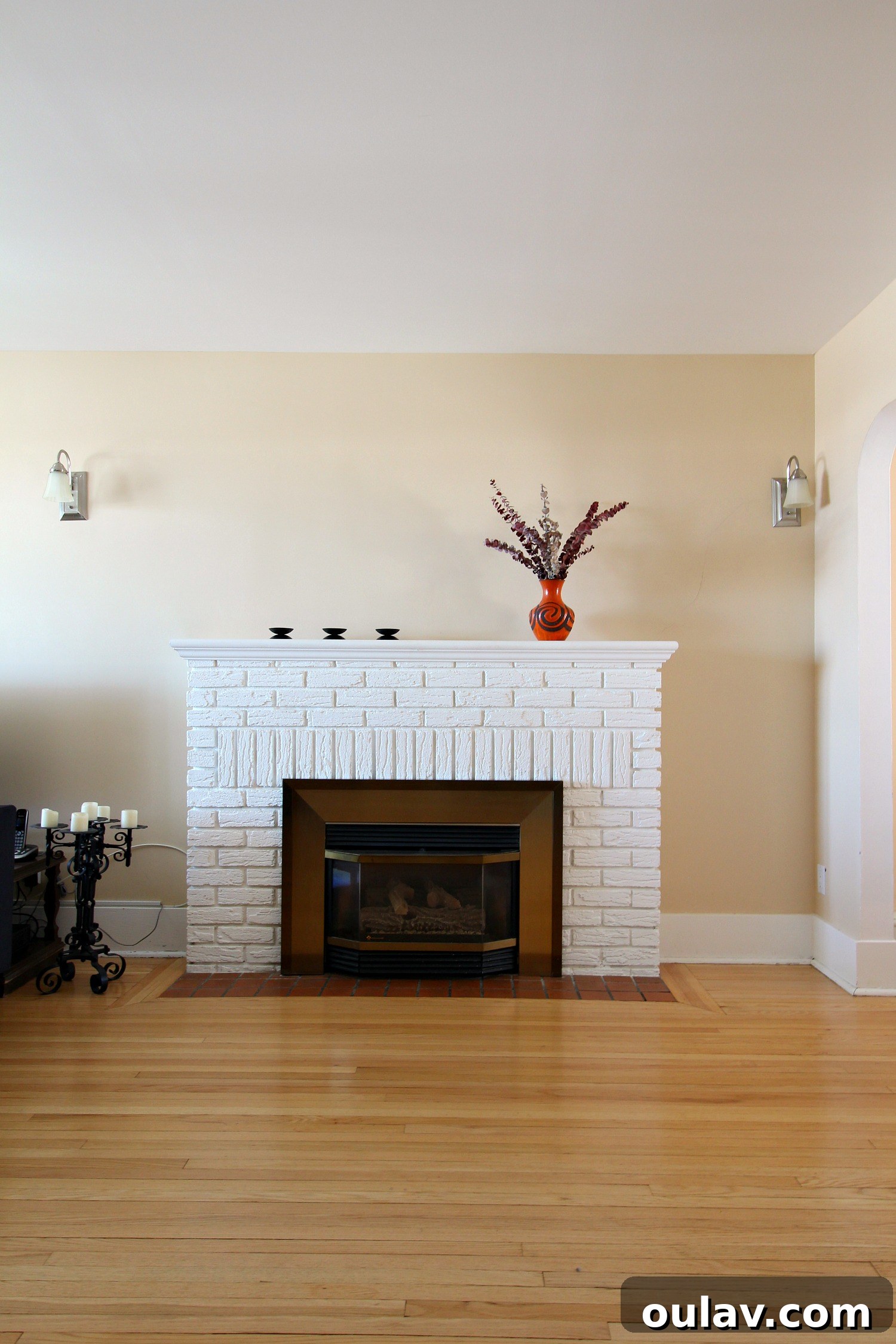 How to Paint a Brick Fireplace
