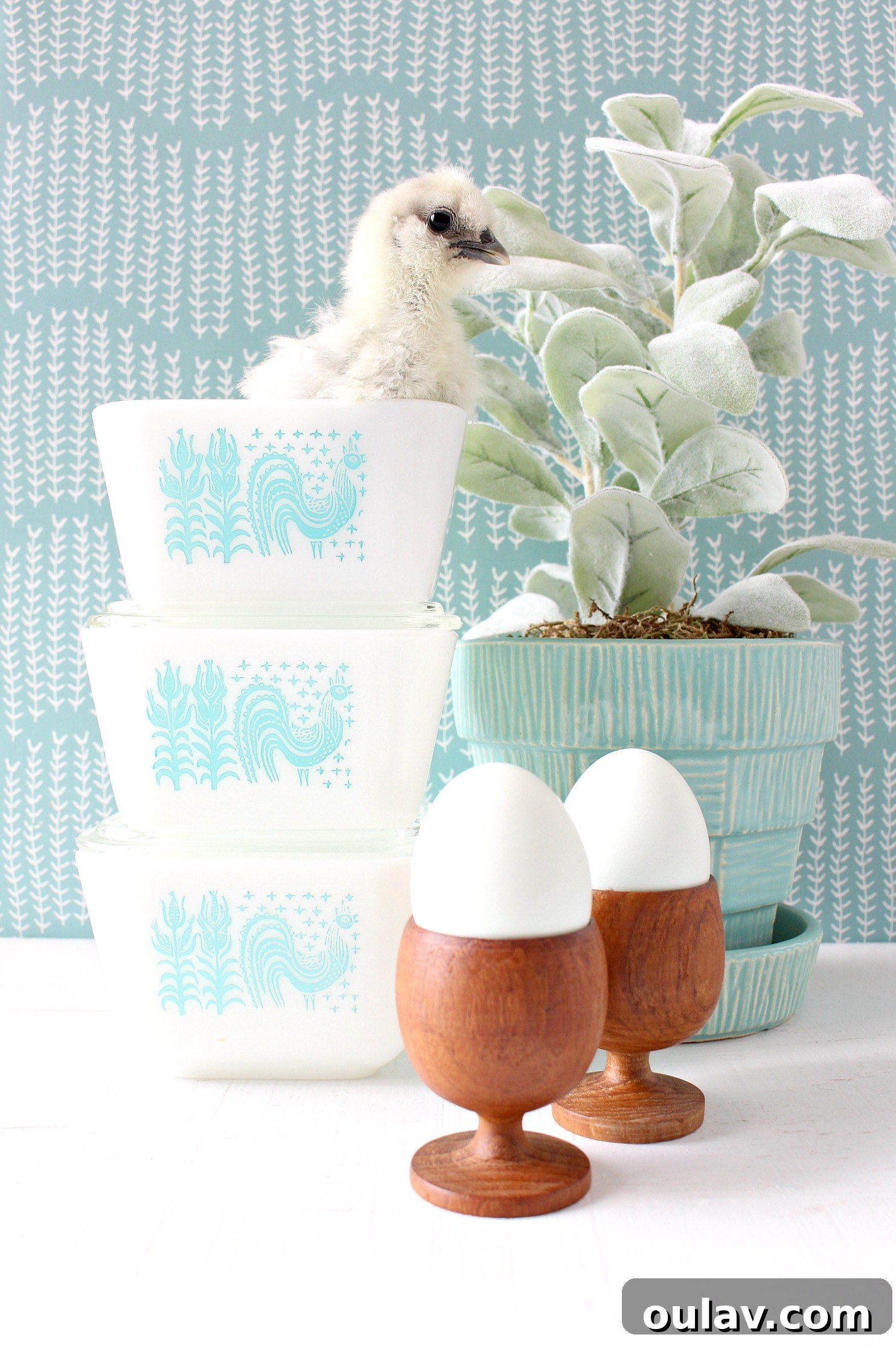 Sweet Chicks in Pyrex